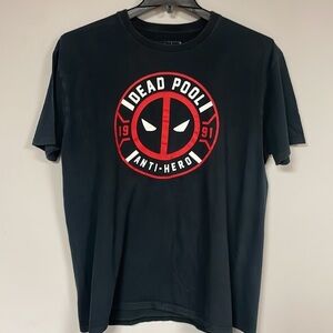 Marvel Dead Pool Anti-Hero  T-Shirt Black Red Sz XL Unisex, Marvel , Good shape!